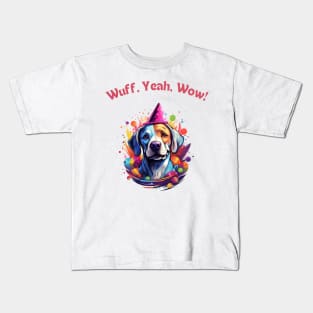 Woofy Adventure - Funny Dog Design Kids T-Shirt